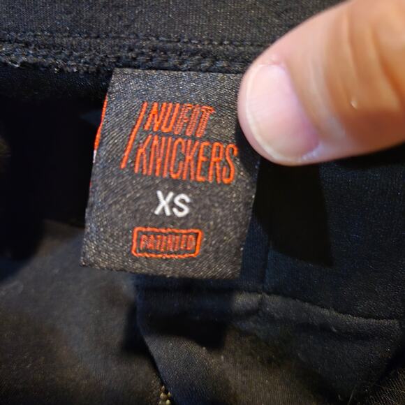 Nufit knickers pants womens size xs black 3N2 Softball activewear snap button - Picture 3 of 9